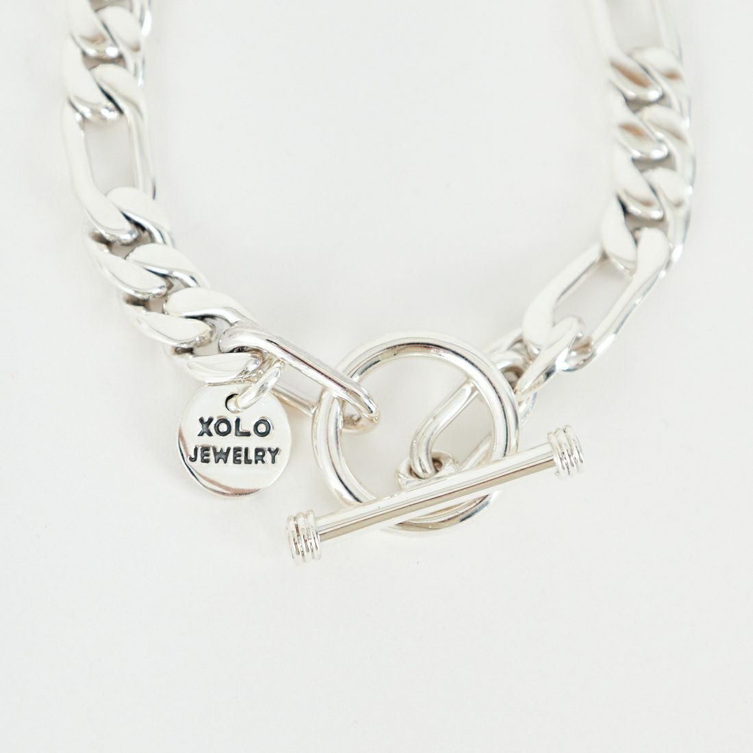XOLO JEWELRY [ショロジュエリー] FIGARO LINK 8mmブレスレット [XOB006-19] SILVER