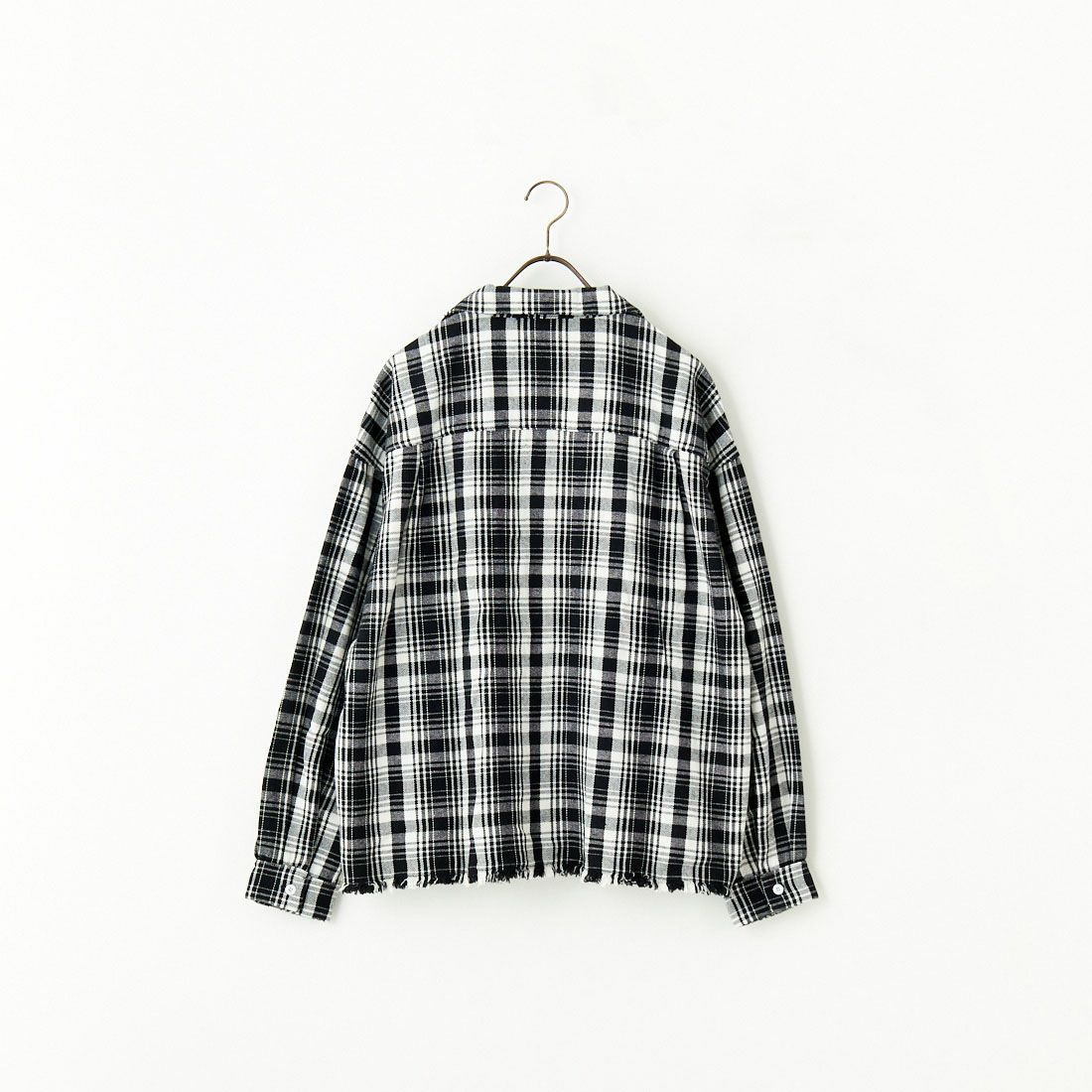 Jeans Factory Clothes [ジーンズファクトリークローズ] チェックグランジシャツ [JFC-244-090] BLACK