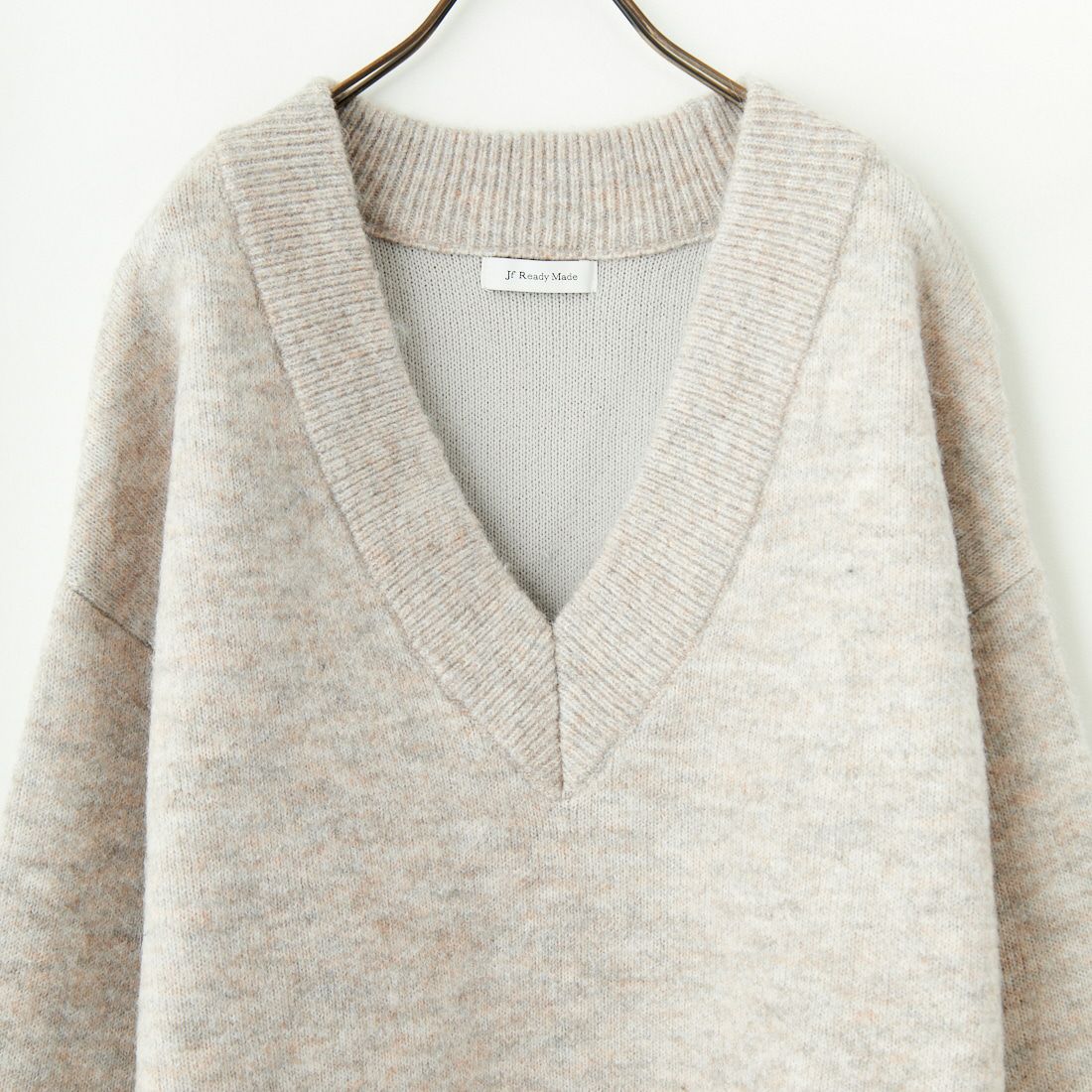 Jf Ready Made [ジェイエフレディメイド] ダブルフェイスVネックニット [3224569] ｵｰﾄﾐｰﾙ