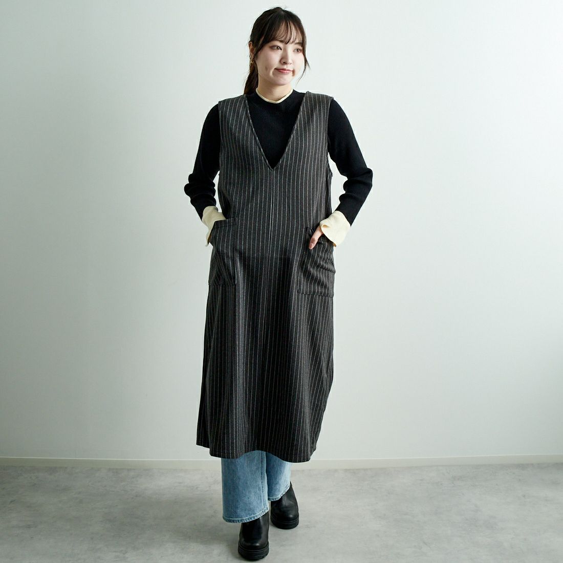 14 ｸﾞﾚｰｽﾄﾗ&&モデル身長：167cm 着用サイズ：F&&