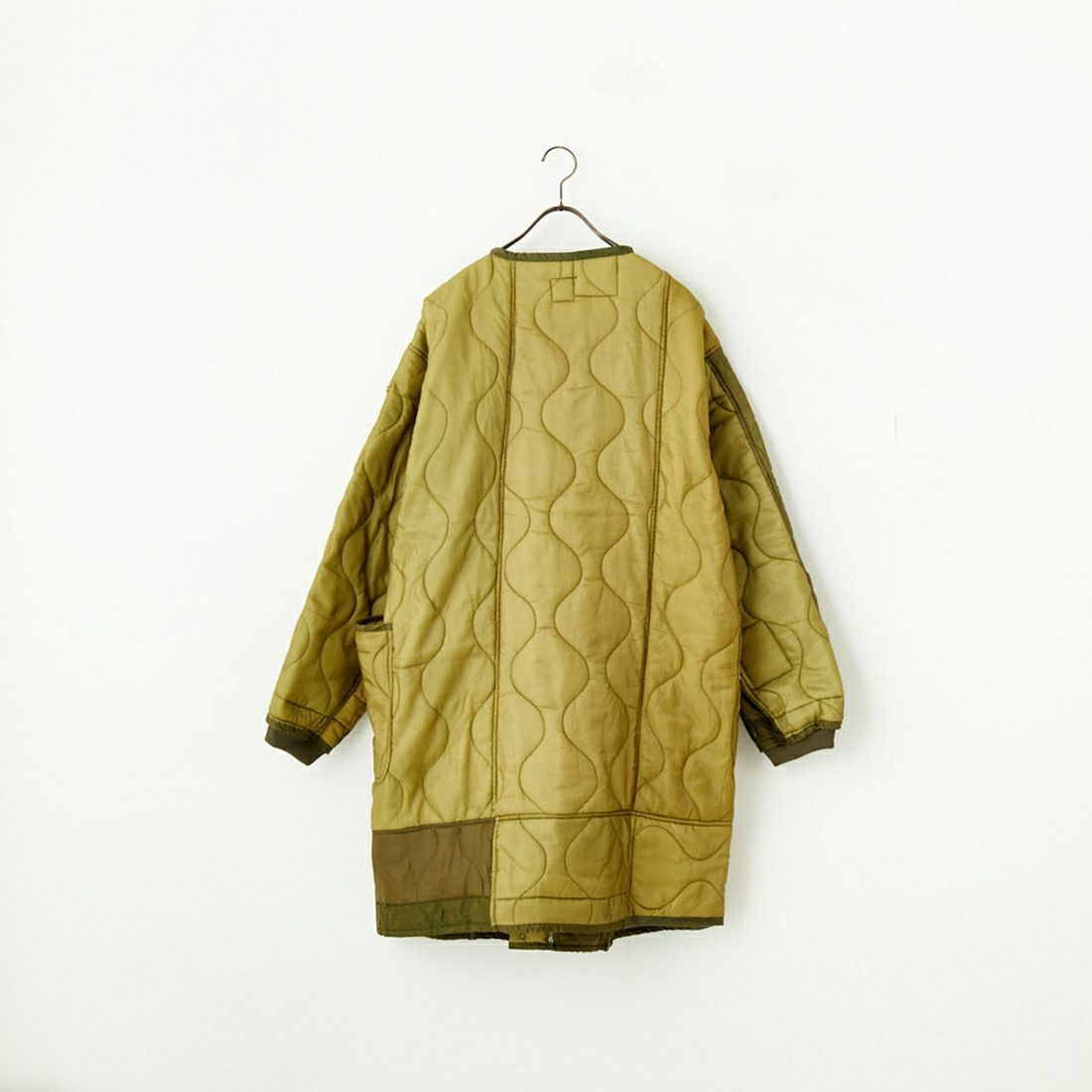 ODDMENT [オッドメント] キルティングロングコート [QUILTING-COAT] OLIVE