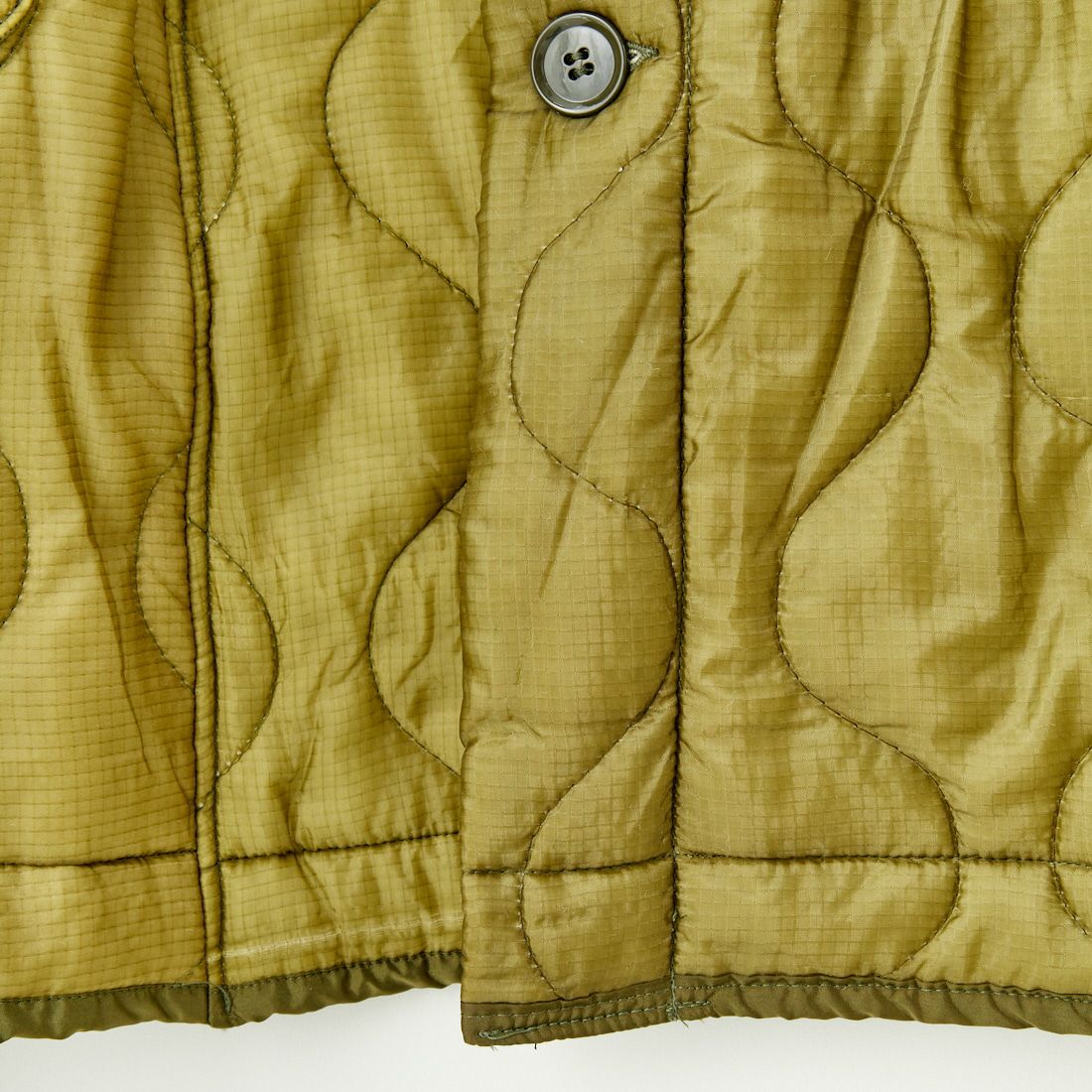 ODDMENT [オッドメント] キルティングロングコート [QUILTING-COAT] OLIVE