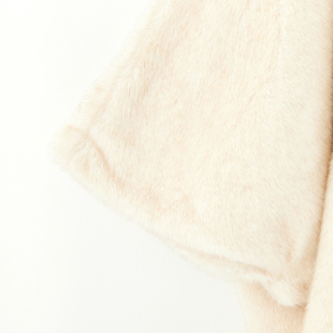 Jeans Factory Clothes [ジーンズファクトリークローズ] ミンク調ファーフードジャケット [VP-2219] IVORY