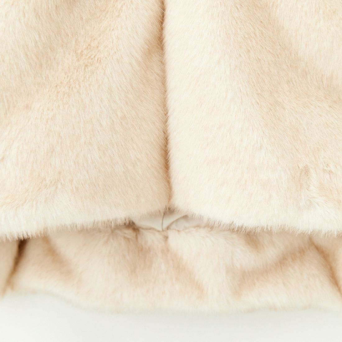 Jeans Factory Clothes [ジーンズファクトリークローズ] ミンク調ファーフードジャケット [VP-2219] IVORY