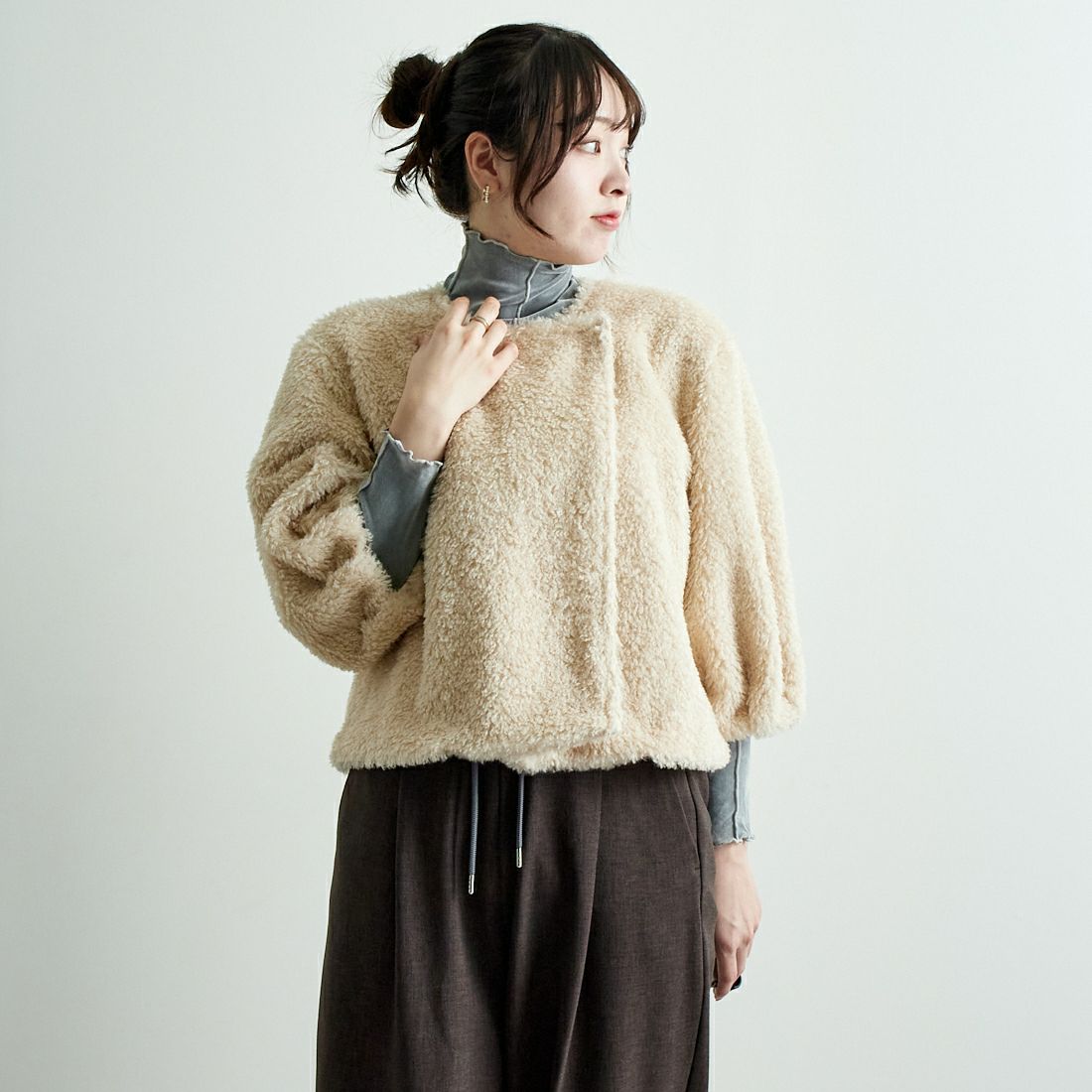 032 ｴｸﾘｭ&&モデル身長：167cm 着用サイズ：F&&