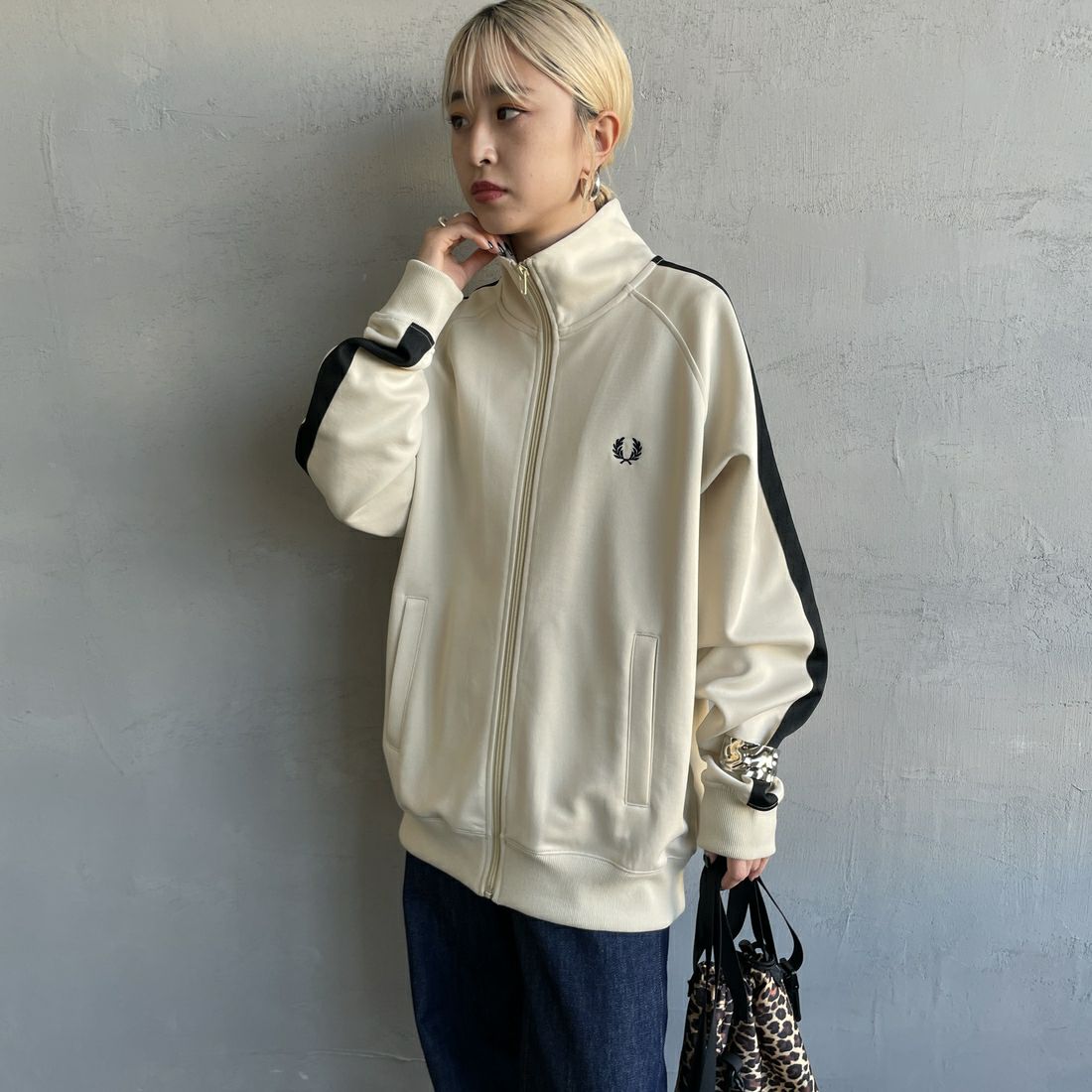 FRED PERRY [フレッドペリー] 別注 配色ライントラックジャケット [FPM-24A-025-JF]