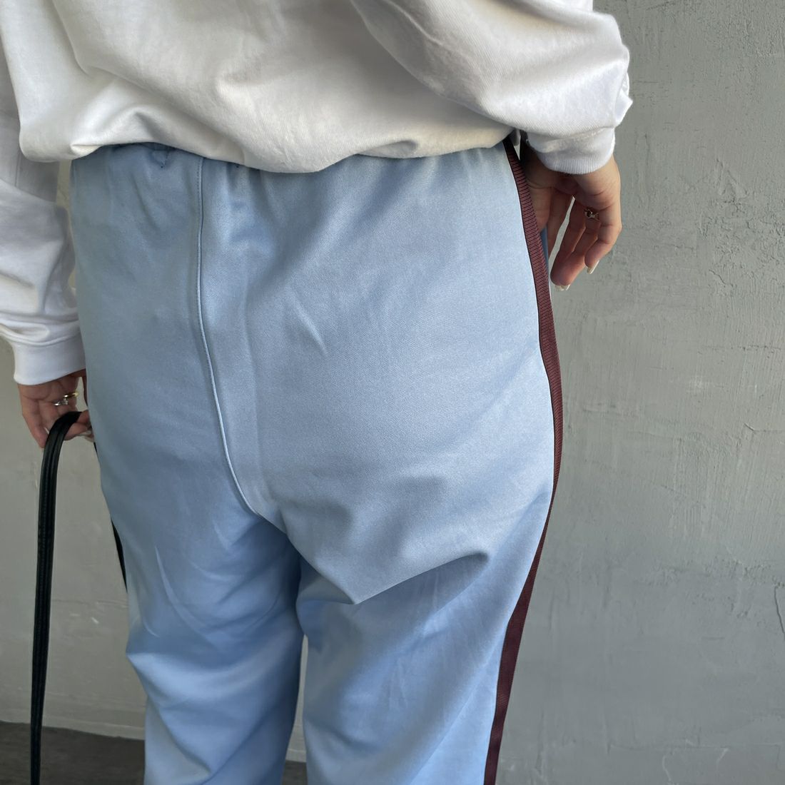 FRED PERRY [フレッドペリー] 別注 配色ライントラックパンツ [FPM-24A-026-JF] SKY/OXBLOO