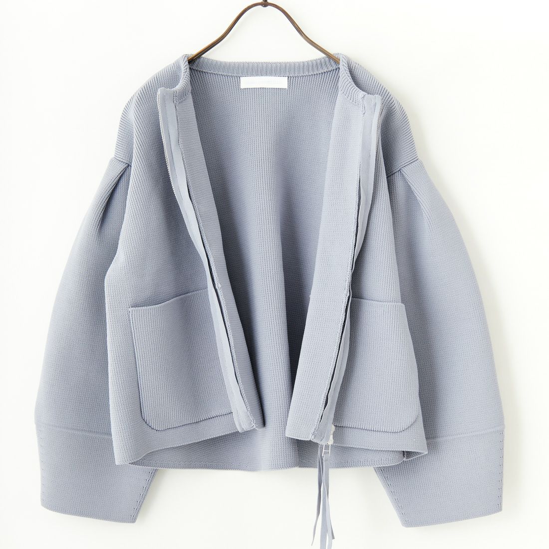 Jeans Factory Clothes [ジーンズファクトリークローズ] ランタンスリーブニットブルゾン [998-17535] 06 ｸﾞﾚｰ