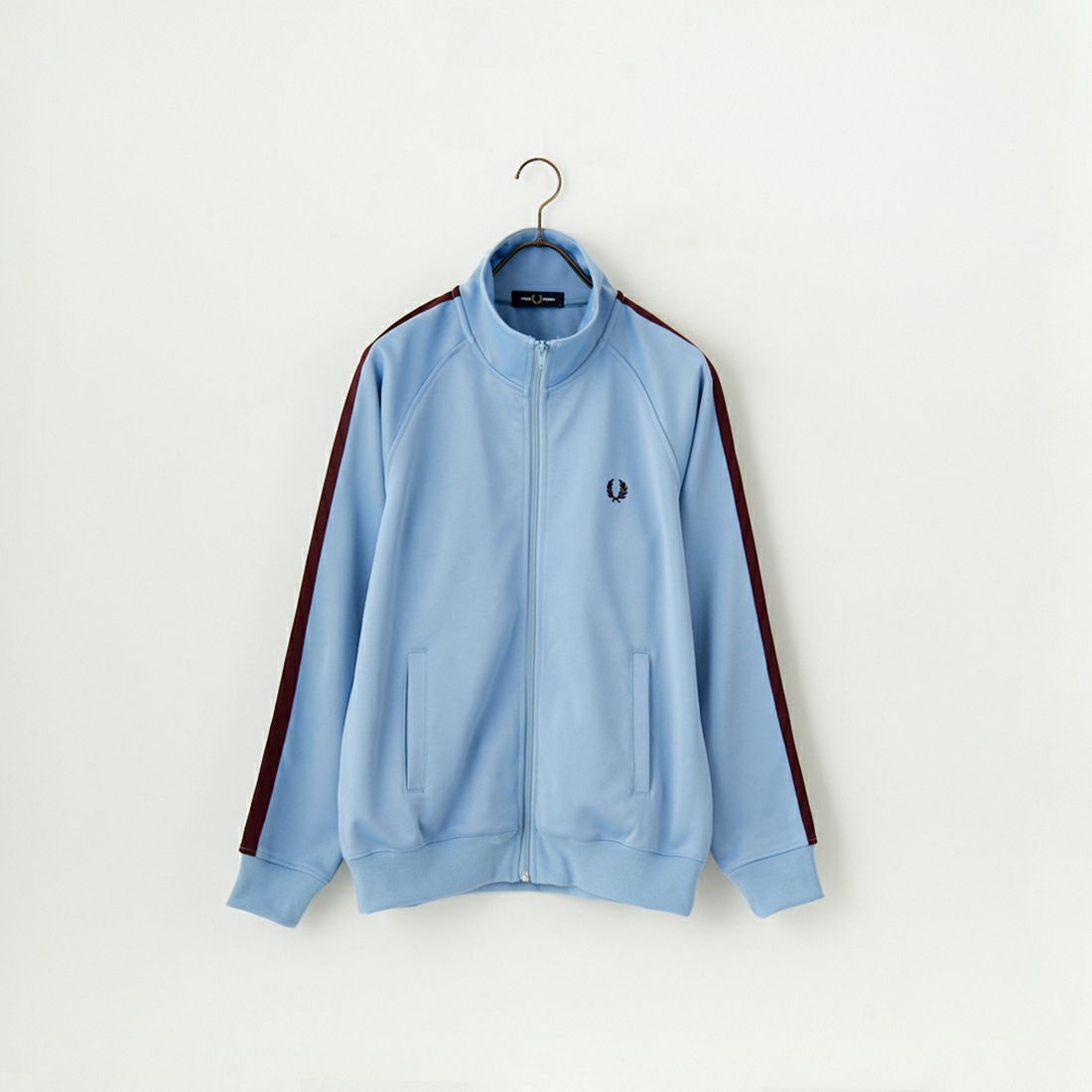 FRED PERRY [フレッドペリー] 別注 配色ライントラックジャケット [FPM-24A-025-JF] SKY/OXBLOO