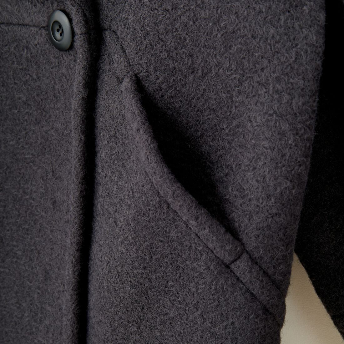 Jeans Factory Clothes [ジーンズファクトリークローズ] ライトウェーブニットショートPコート [8920574-00] 13 ﾁｬｺｰﾙ