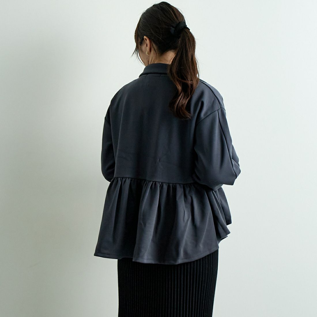 Jeans Factory Clothes [ジーンズファクトリークローズ] ダンボールニットスタンドブルゾン [7645518] C.GRAY