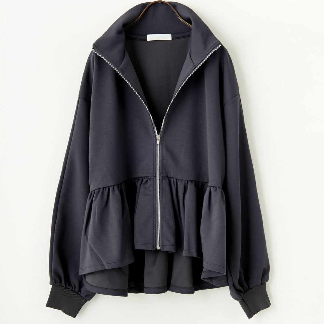 Jeans Factory Clothes [ジーンズファクトリークローズ] ダンボールニットスタンドブルゾン [7645518] C.GRAY