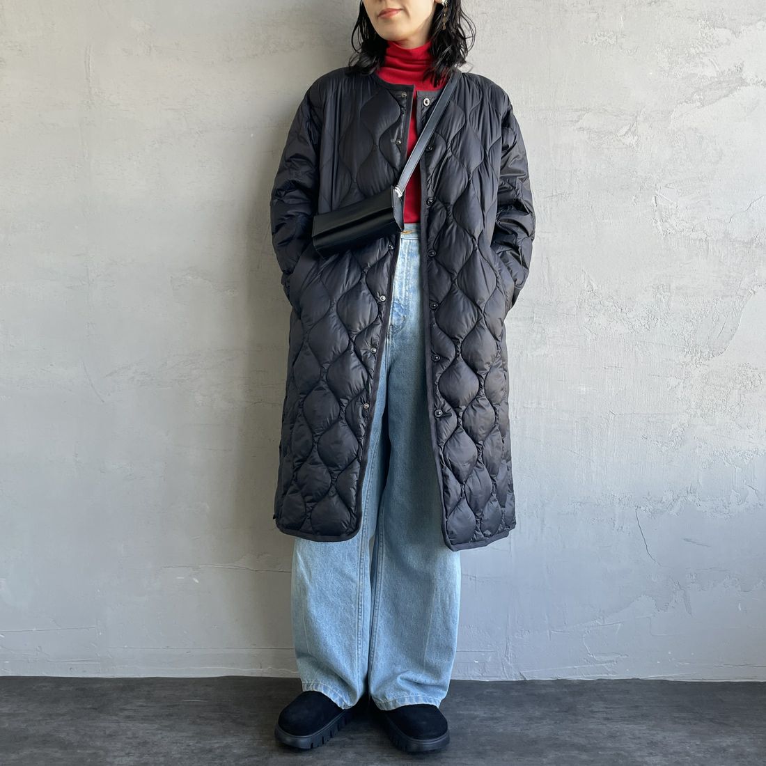 BLACK&&モデル身長：160cm 着用サイズ：M&&