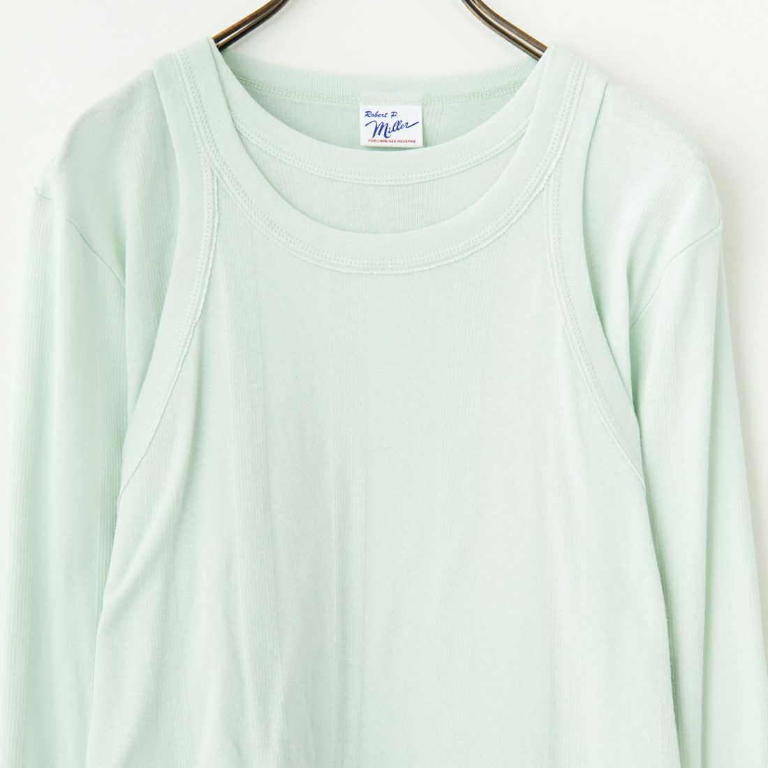 Robert P.Miller [ロバートピーミラー] 別注 2ピース タンクトップレイヤードシアーカットソー [RM251-1151IN-JF] MELON