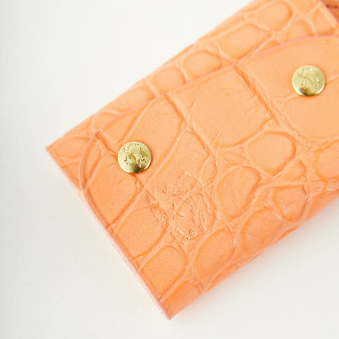 IL BISONTE [イルビゾンテ] クロコ エンボスドレザーキーケース [5432409350] 62 SALMONE