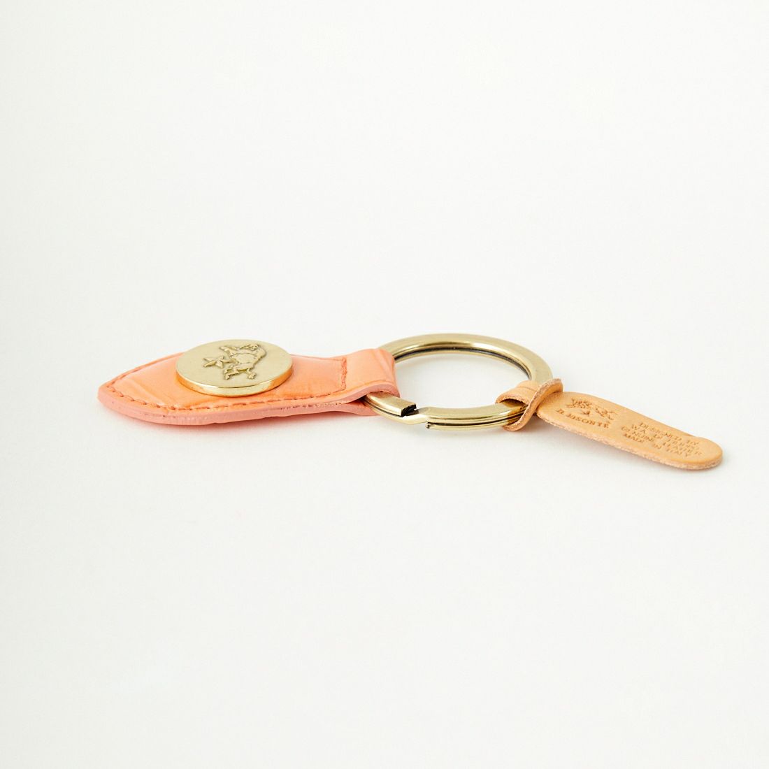 IL BISONTE [イルビゾンテ] クロコ エンボスドレザーキーリング [5432409250] 62 SALMONE