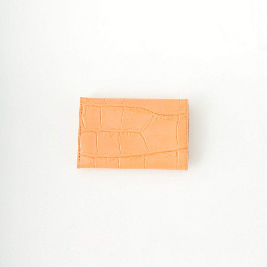 IL BISONTE [イルビゾンテ] クロコ エンボスドレザーカードケース [5402305593] 62 SALMONE