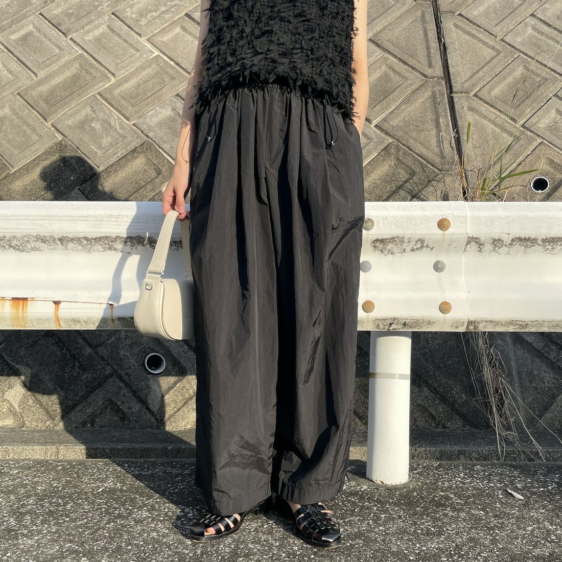 ﾌﾞﾗｯｸ&&モデル身長：160cm 着用サイズ：F&&