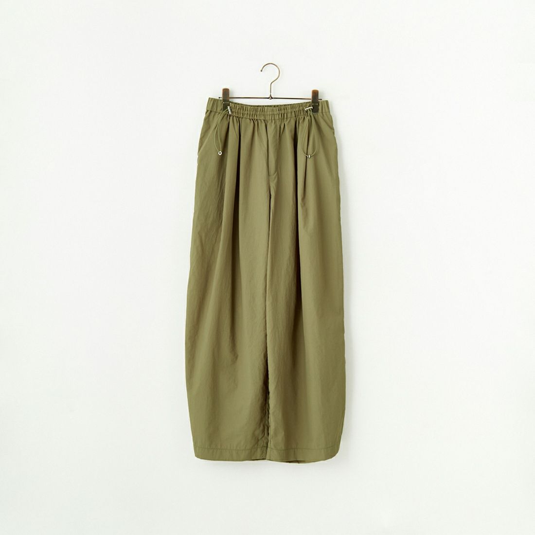 Jeans Factory Clothes [ジーンズファクトリークローズ] ドローコードナイロンワイドパンツ [IN12-PT-5] ｵﾘｰﾌﾞ