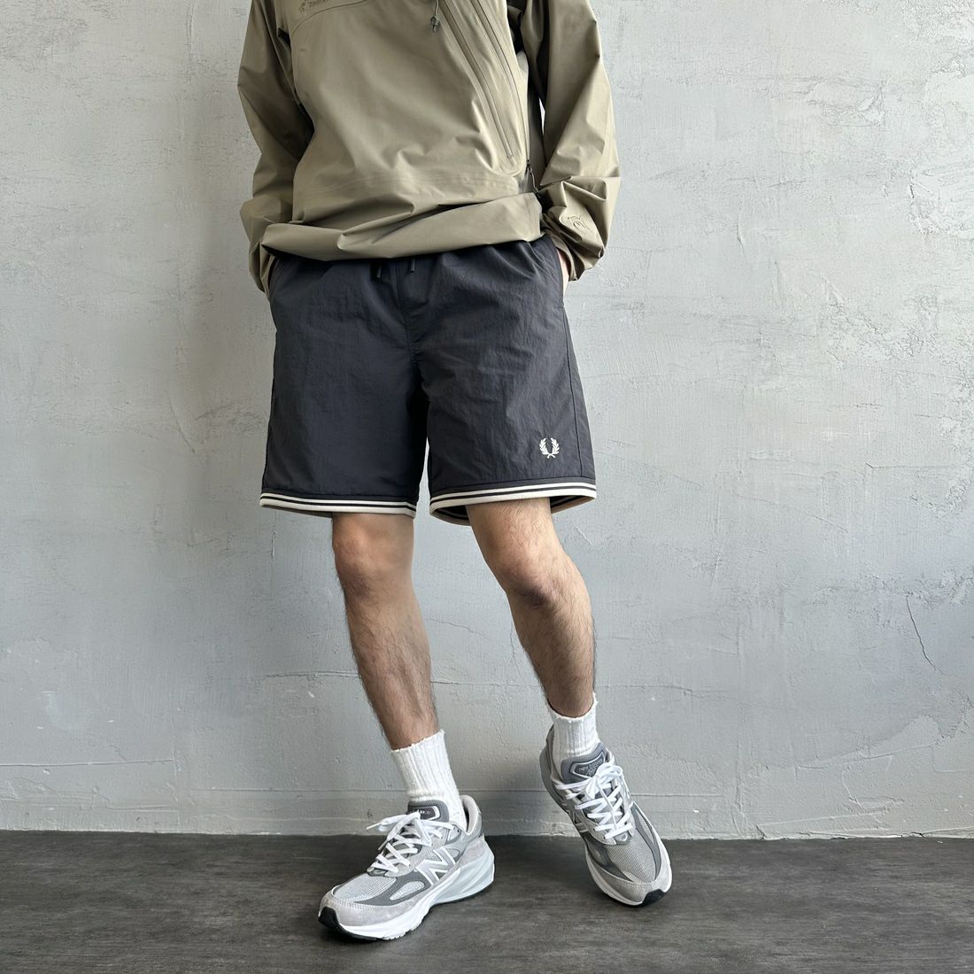 GRY/OAT&&モデル身長：168cm 着用サイズ：M&&