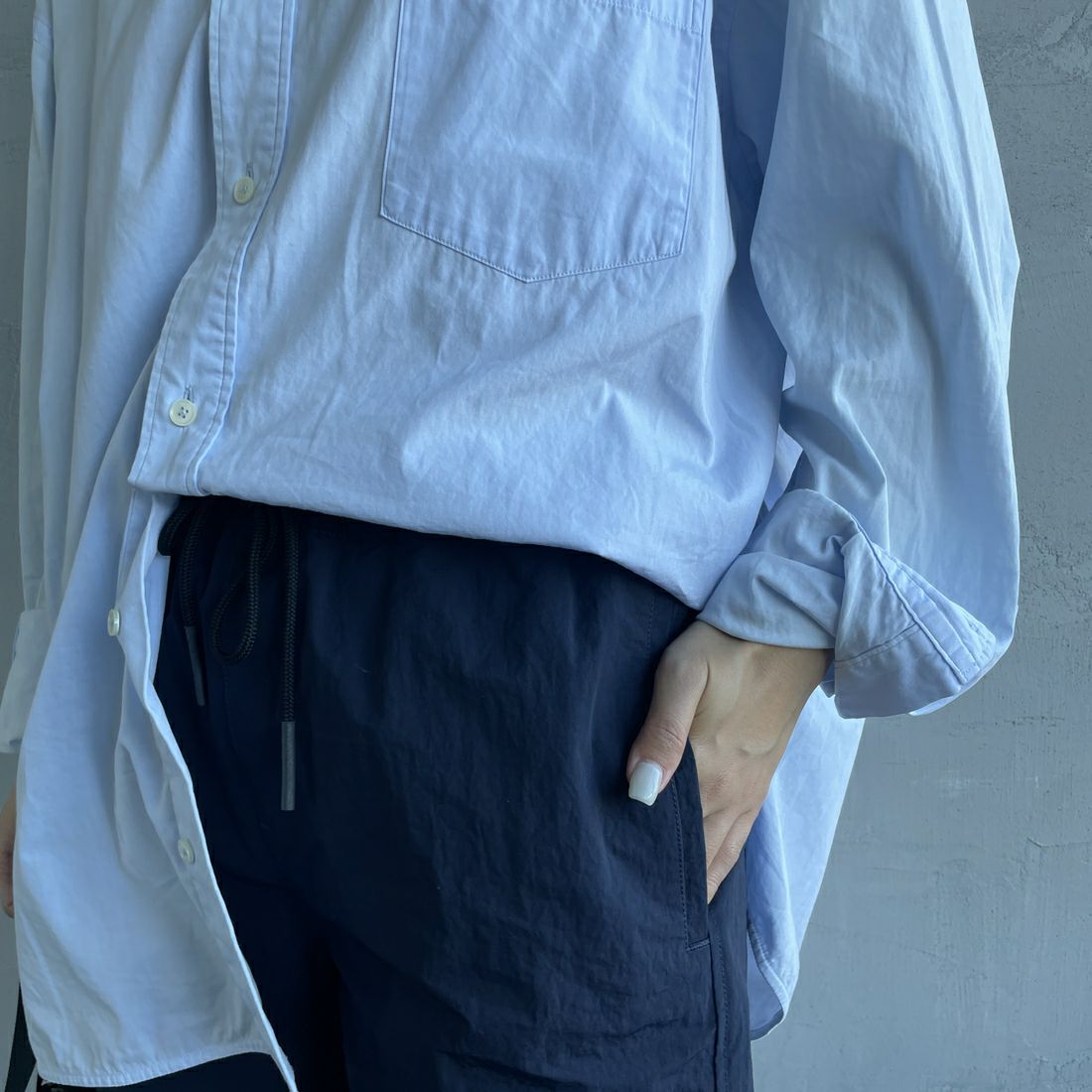 FRED PERRY [フレッドペリー] 別注 ワンポイントロゴ刺繍ショートパンツ [FPM-25S-001-JF] NVY/OAT