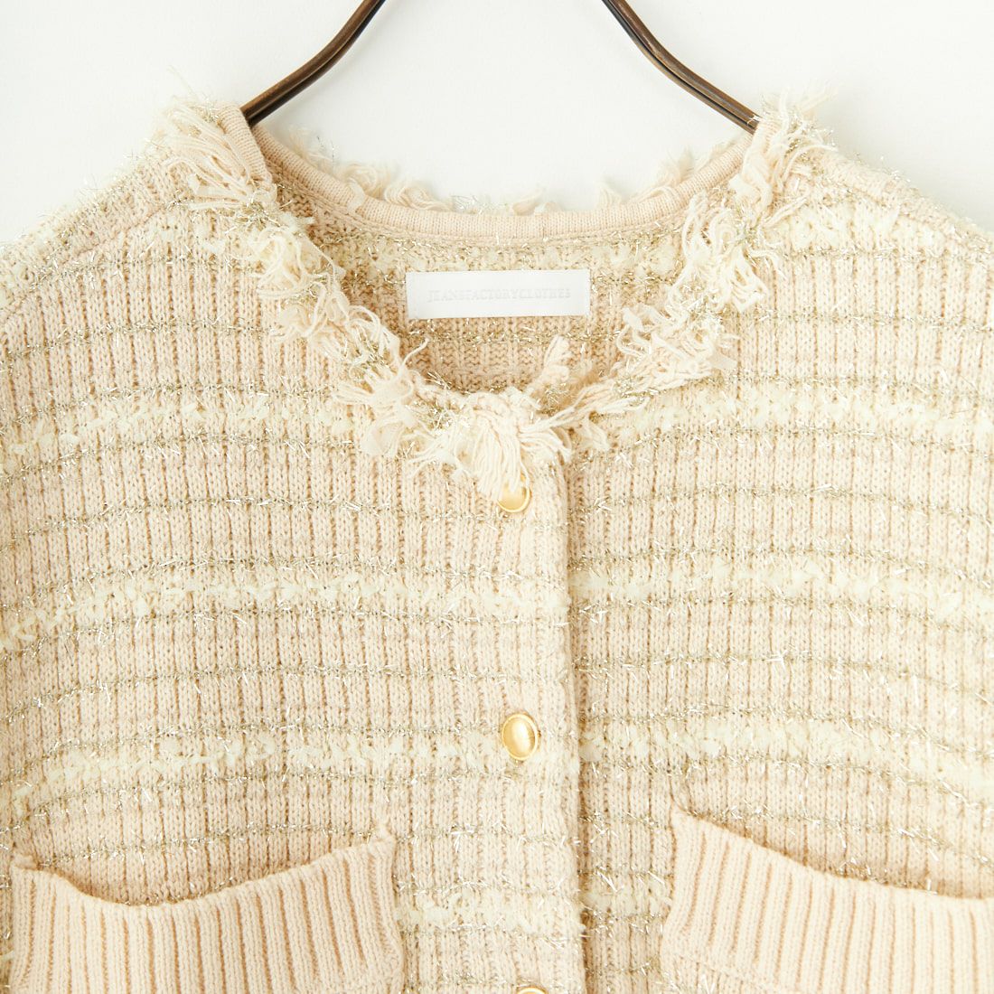 Jeans Factory Clothes [ジーンズファクトリークローズ] ニットツイードベスト [11243809] ｵﾌ