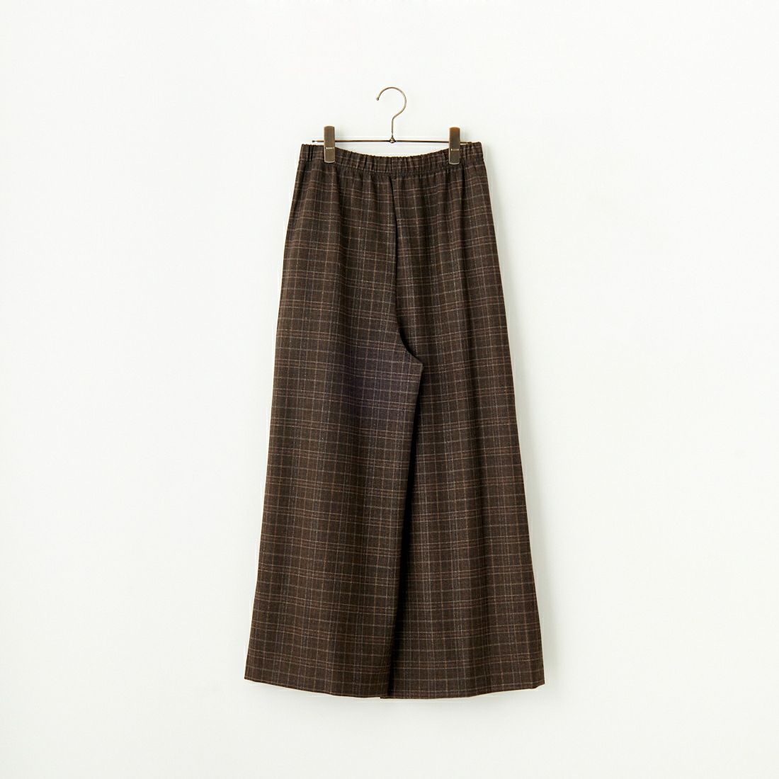 Jeans Factory Clothes [ジーンズファクトリークローズ] 2WAYストレッチウォームワイドチェックパンツ [21243061] 037 ﾌﾞﾗｳﾝﾁ