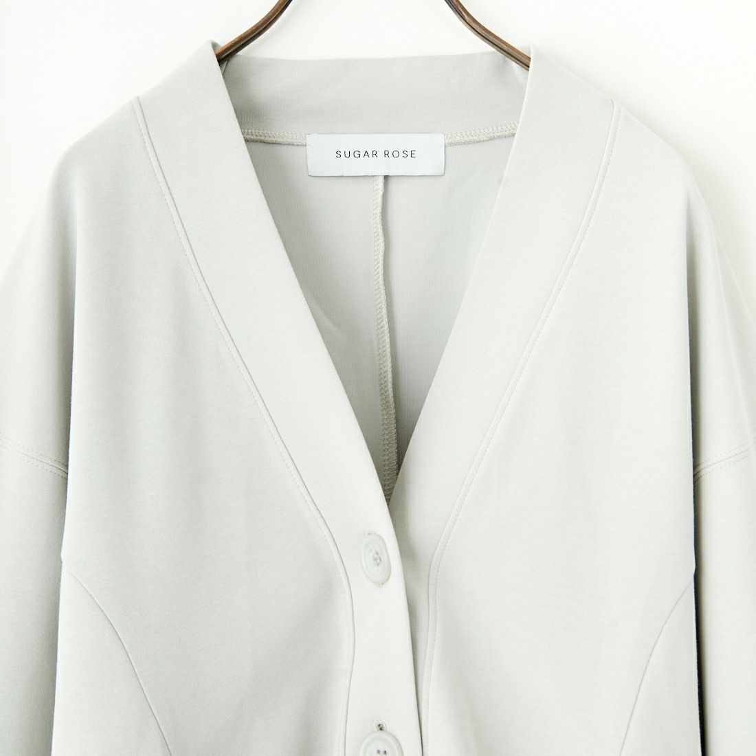 SUGAR ROSE [シュガーローズ] フォルムボンディングカーディガン [248752] 17 GREIGE
