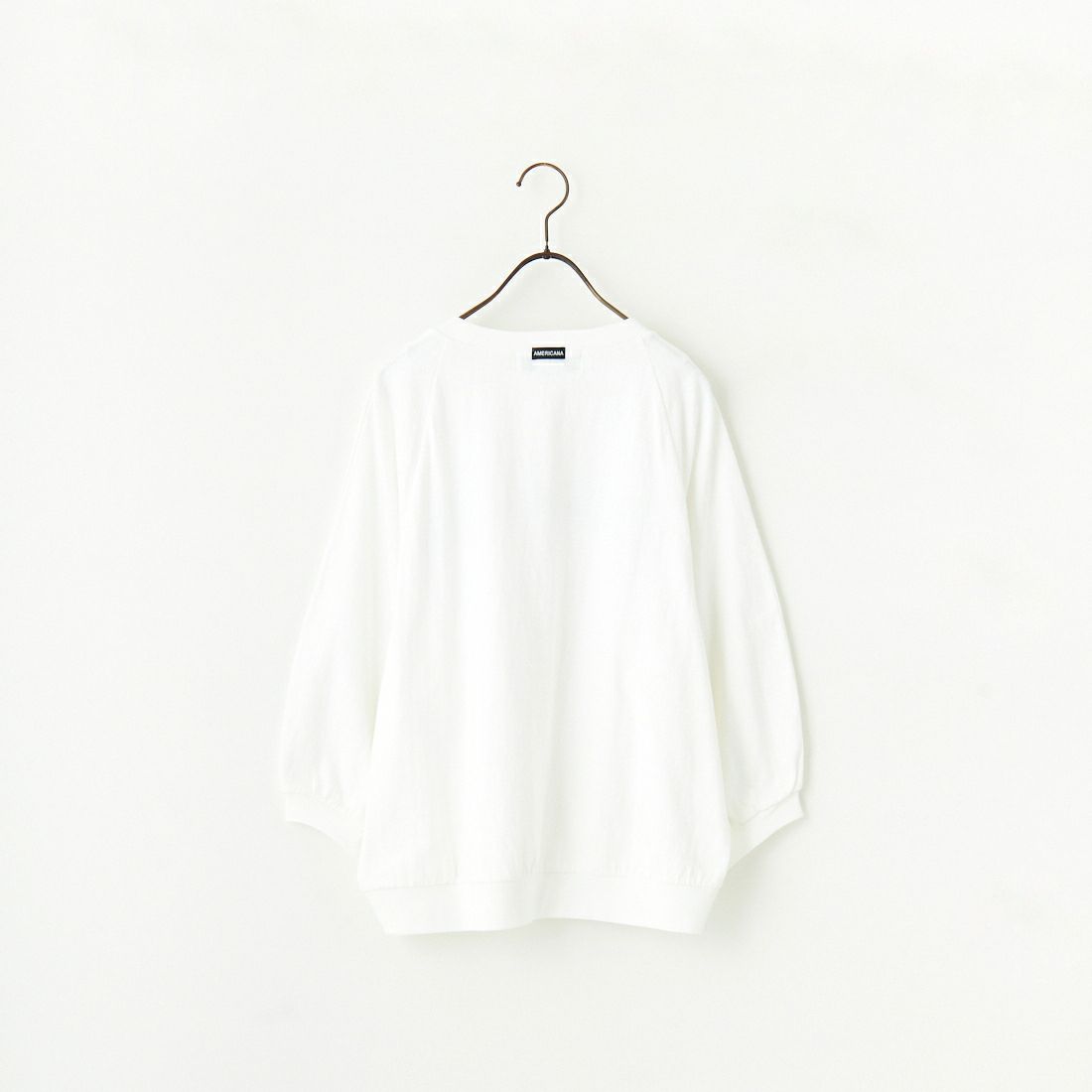 Americana × JEANS FACTORY [アメリカーナ × ジーンズファクトリー] 別注 7分袖 ラグランスリーブプリントTシャツ [ASO-777-1-JF] ﾎﾜｲﾄ
