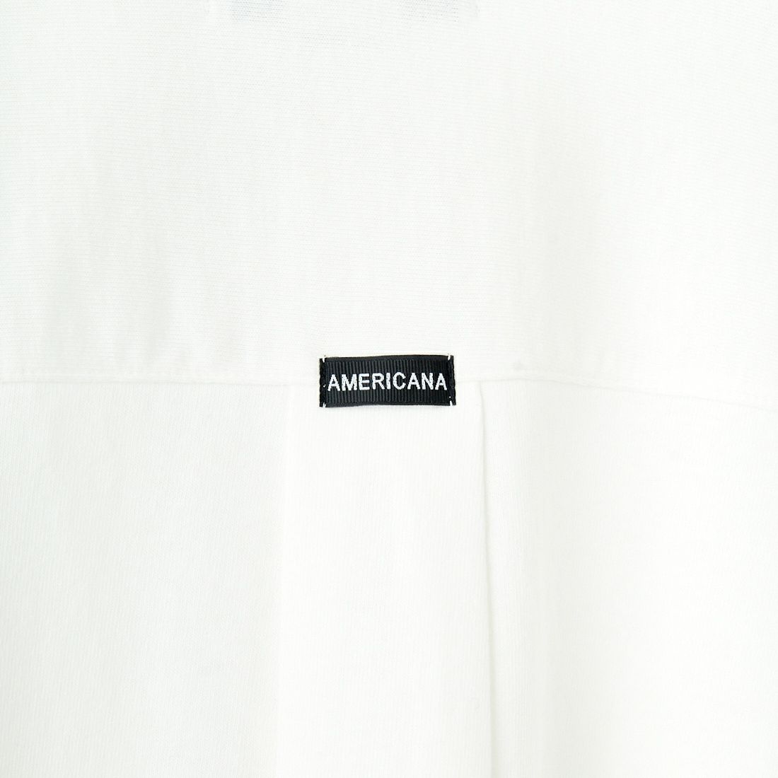 Americana × JEANS FACTORY [アメリカーナ × ジーンズファクトリー] 別注 ワンポイントロゴ刺繍 コットンジャージーポロ襟カットソーシャツ [ASO-778-1-JF] ﾎﾜｲﾄ