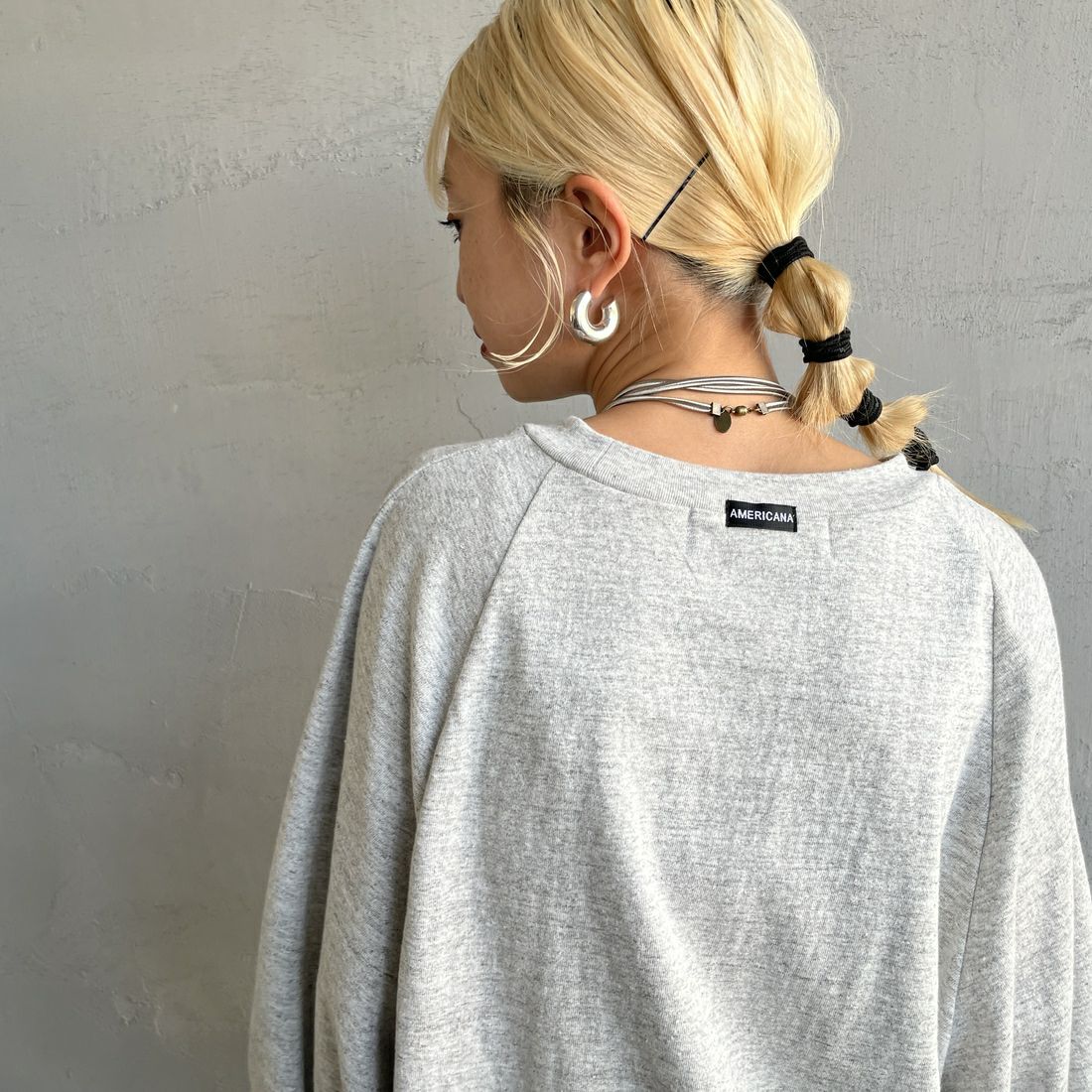 Americana × JEANS FACTORY [アメリカーナ × ジーンズファクトリー] 別注 7分袖 ラグランスリーブプリントTシャツ [ASO-777-2-JF] ﾓｸｸﾞﾚｰ