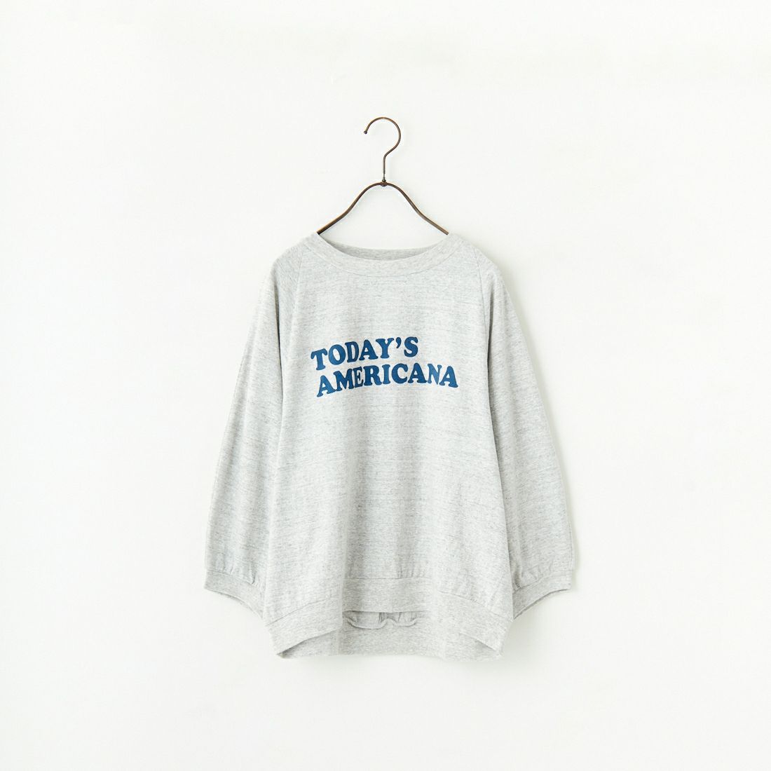 Americana × JEANS FACTORY [アメリカーナ × ジーンズファクトリー] 別注 7分袖 ラグランスリーブプリントTシャツ [ASO-777-2-JF] ﾓｸｸﾞﾚｰ