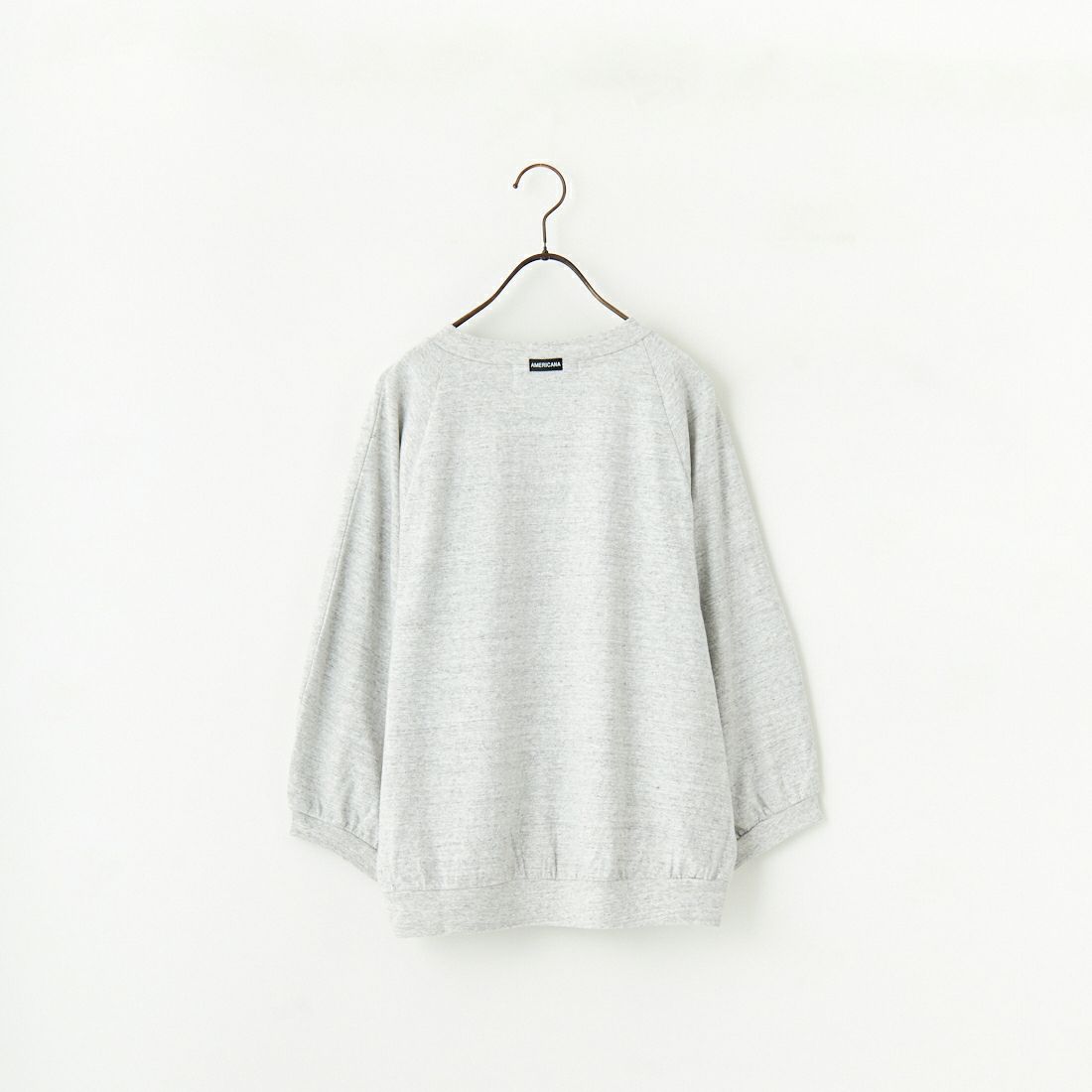 Americana × JEANS FACTORY [アメリカーナ × ジーンズファクトリー] 別注 7分袖 ラグランスリーブプリントTシャツ [ASO-777-2-JF] ﾓｸｸﾞﾚｰ