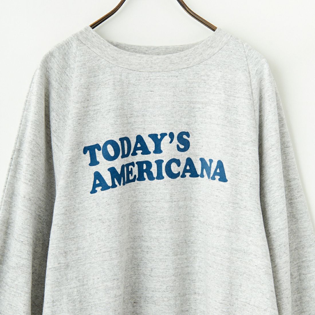Americana × JEANS FACTORY [アメリカーナ × ジーンズファクトリー] 別注 7分袖 ラグランスリーブプリントTシャツ [ASO-777-2-JF] ﾓｸｸﾞﾚｰ