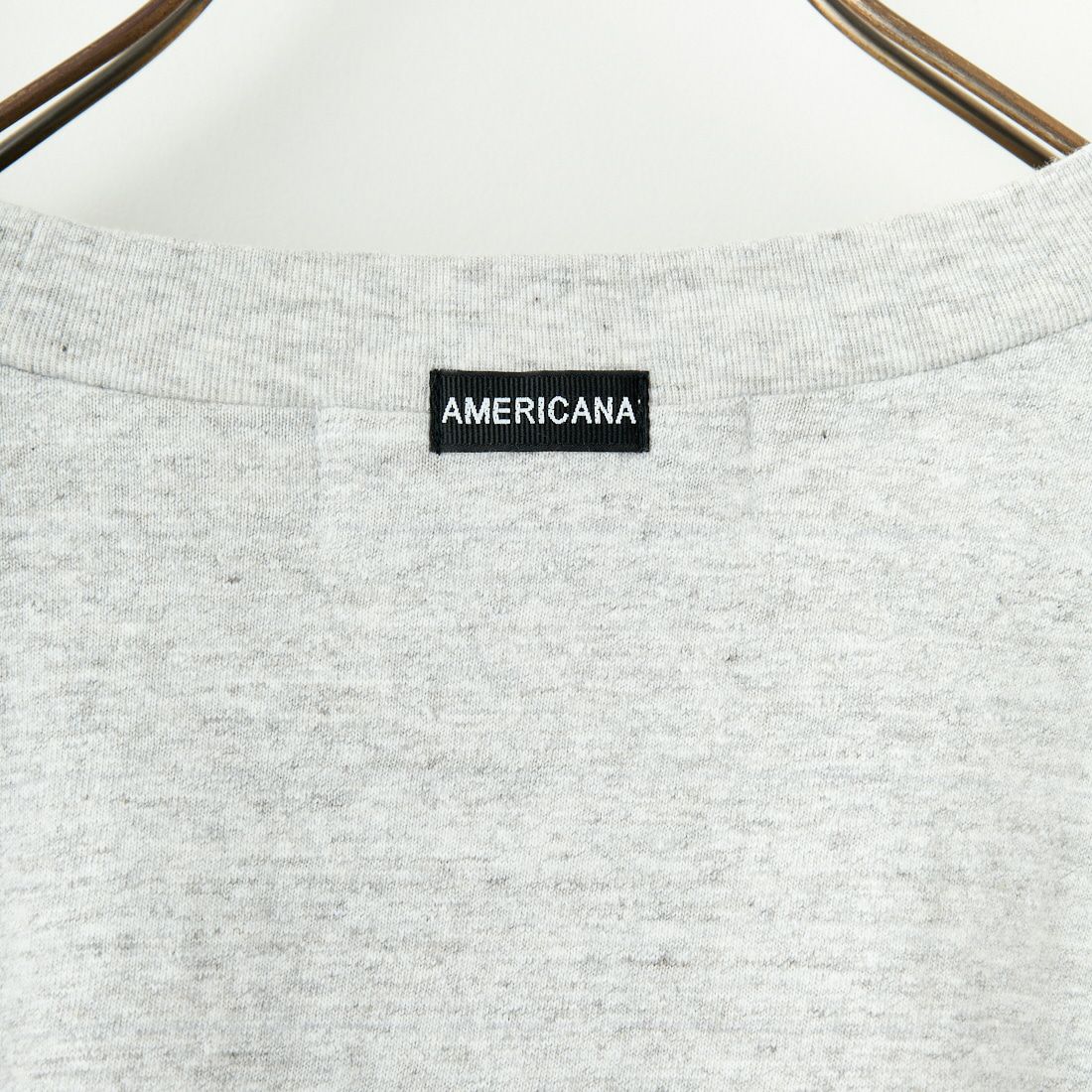Americana × JEANS FACTORY [アメリカーナ × ジーンズファクトリー] 別注 7分袖 ラグランスリーブプリントTシャツ [ASO-777-2-JF] ﾓｸｸﾞﾚｰ