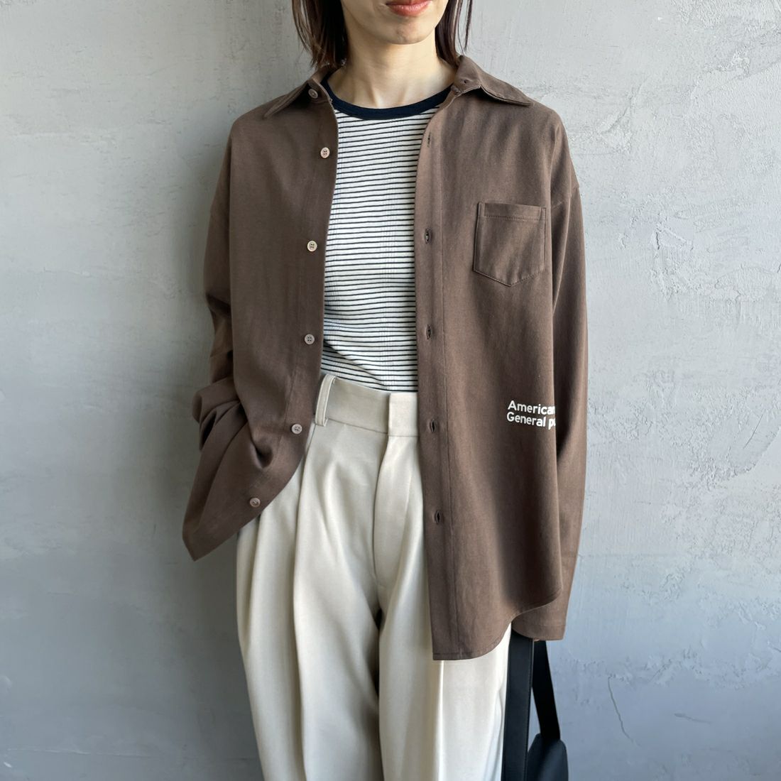Americana × JEANS FACTORY [アメリカーナ × ジーンズファクトリー] 別注 コットンジャージー ポロ襟カットソーシャツ [ASO-778-2-JF]