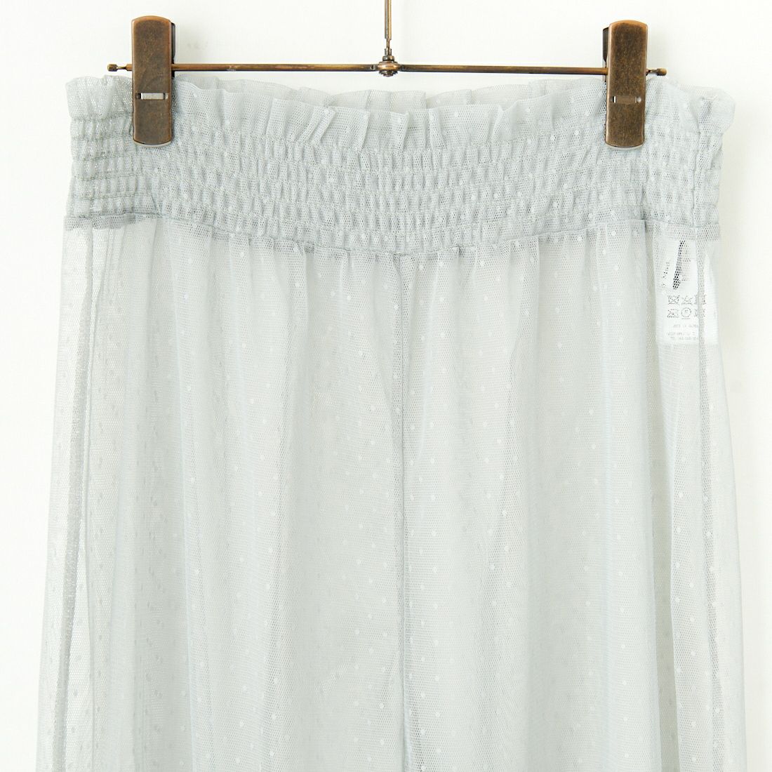 Jf Ready Made [ジェイエフレディメイド] ドット柄チュールレイヤードパンツ [800135] 115 ｸﾞﾚｰ