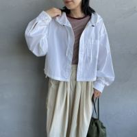 ﾎﾜｲﾄ&&モデル身長：160cm 着用サイズ：ONE SIZE&&