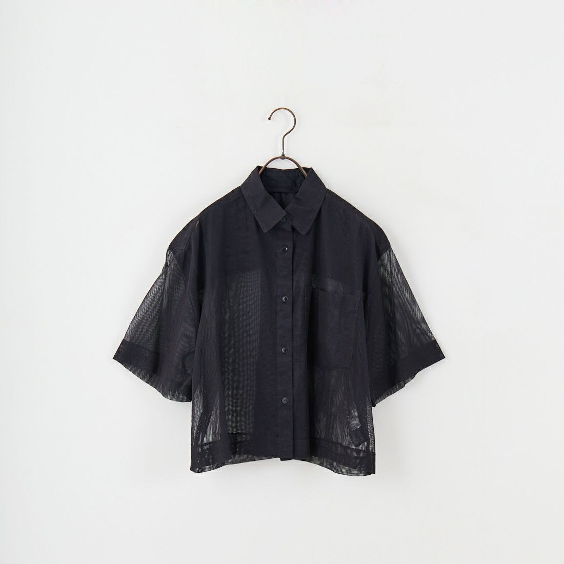 TODAYFUL [トゥデイフル] メッシュショートシャツ [12510407] BLK