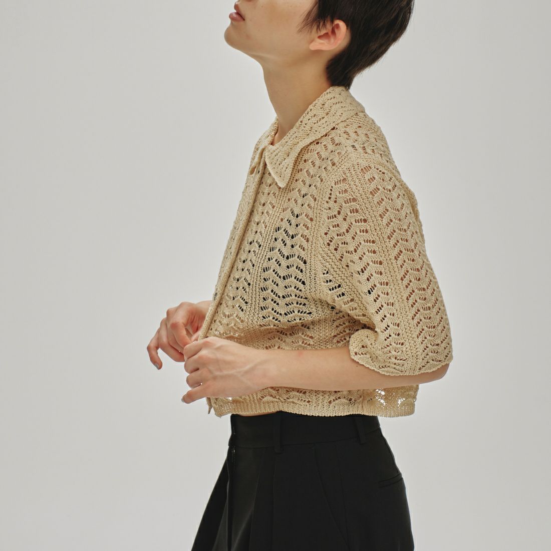TODAYFUL [トゥデイフル] レースニットシャツ [12510516] CRM