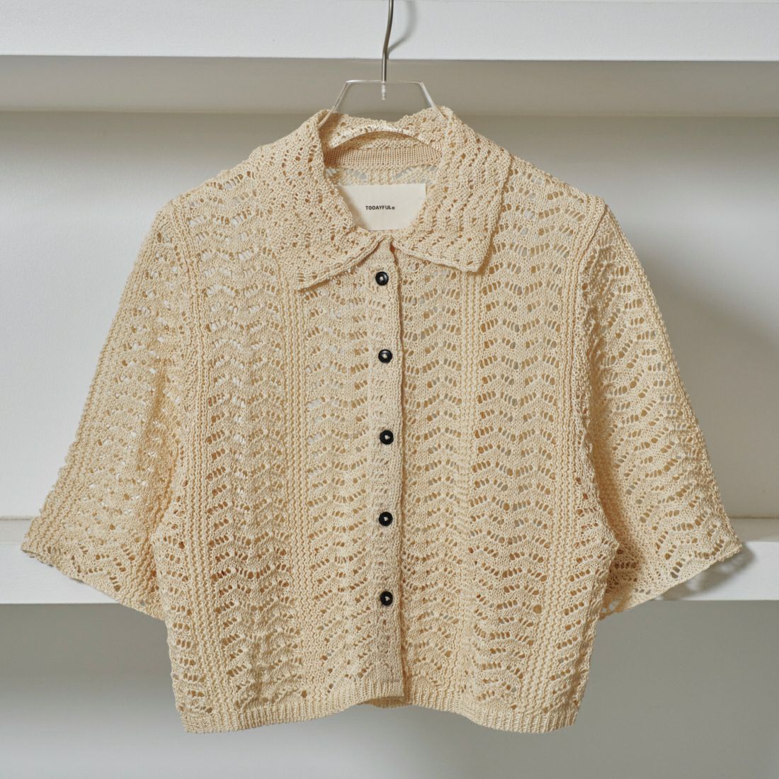 TODAYFUL [トゥデイフル] レースニットシャツ [12510516] CRM
