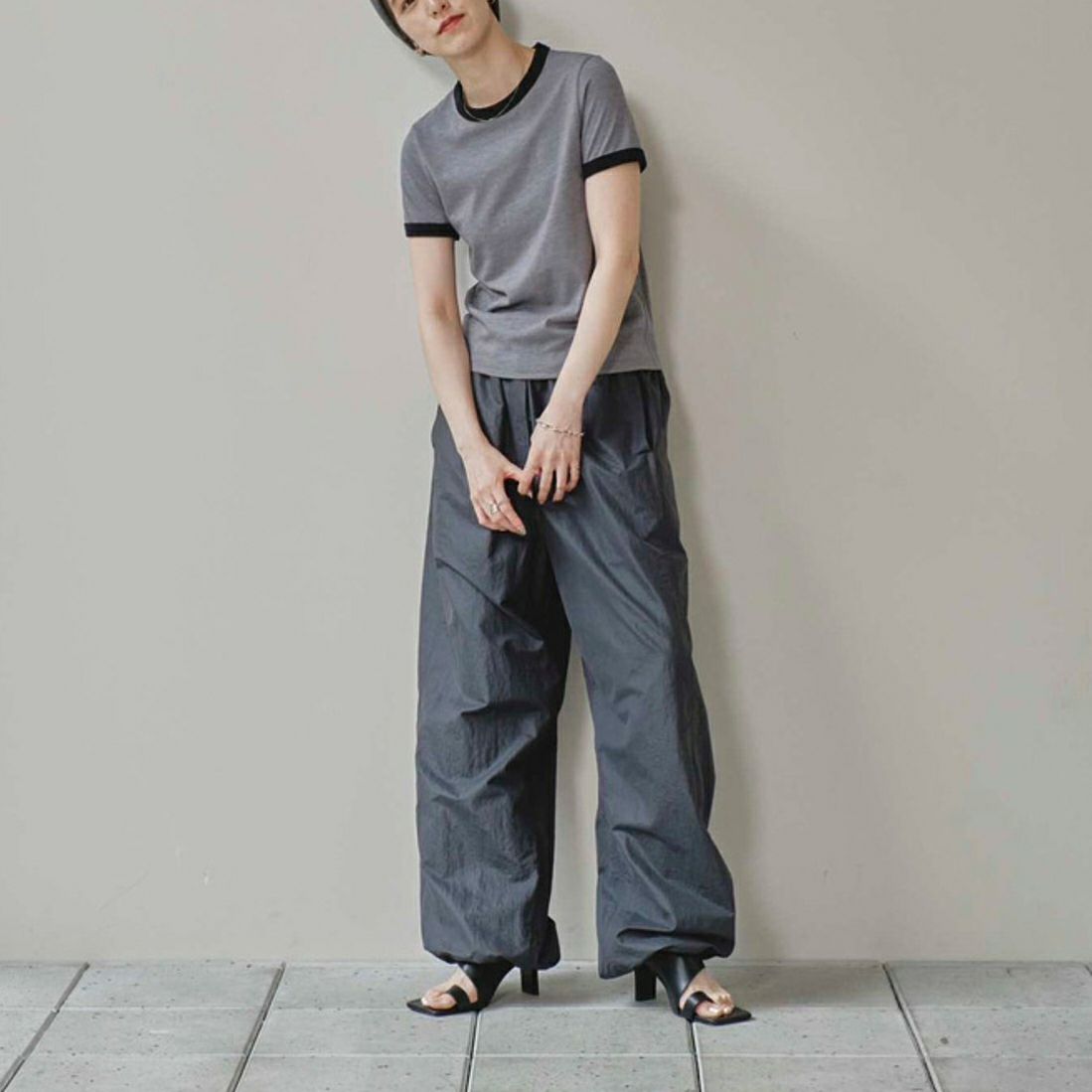 TODAYFUL [トゥデイフル] コンパクトリンガーTシャツ [12510608] GRY