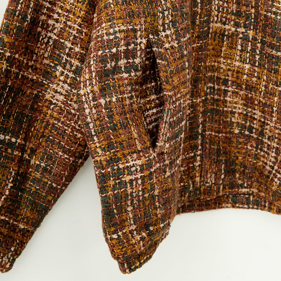 33Degrees [サーティスリーディグリーズ] ミックスツイードドリズラー [TDR-244-071] A BROWN