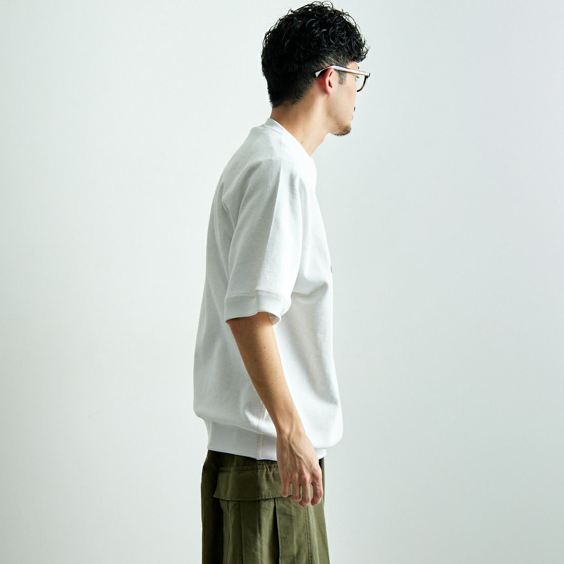 L.L.BEAN [エルエルビーン] PORTAGE ショートスリーブスウェット [5275-0037] 09 WHITE