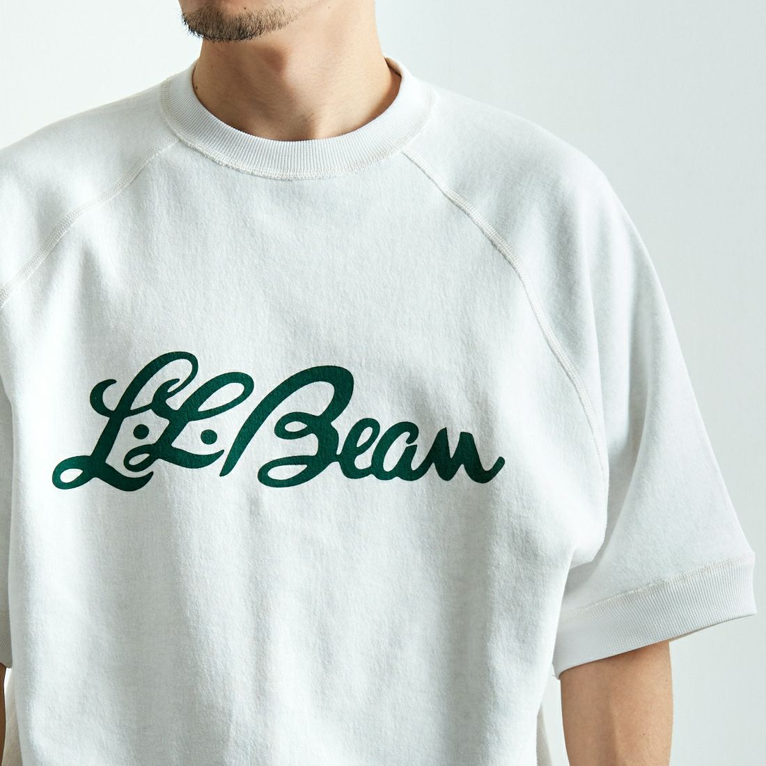 L.L.BEAN [エルエルビーン] PORTAGE ショートスリーブスウェット [5275-0037] 09 WHITE