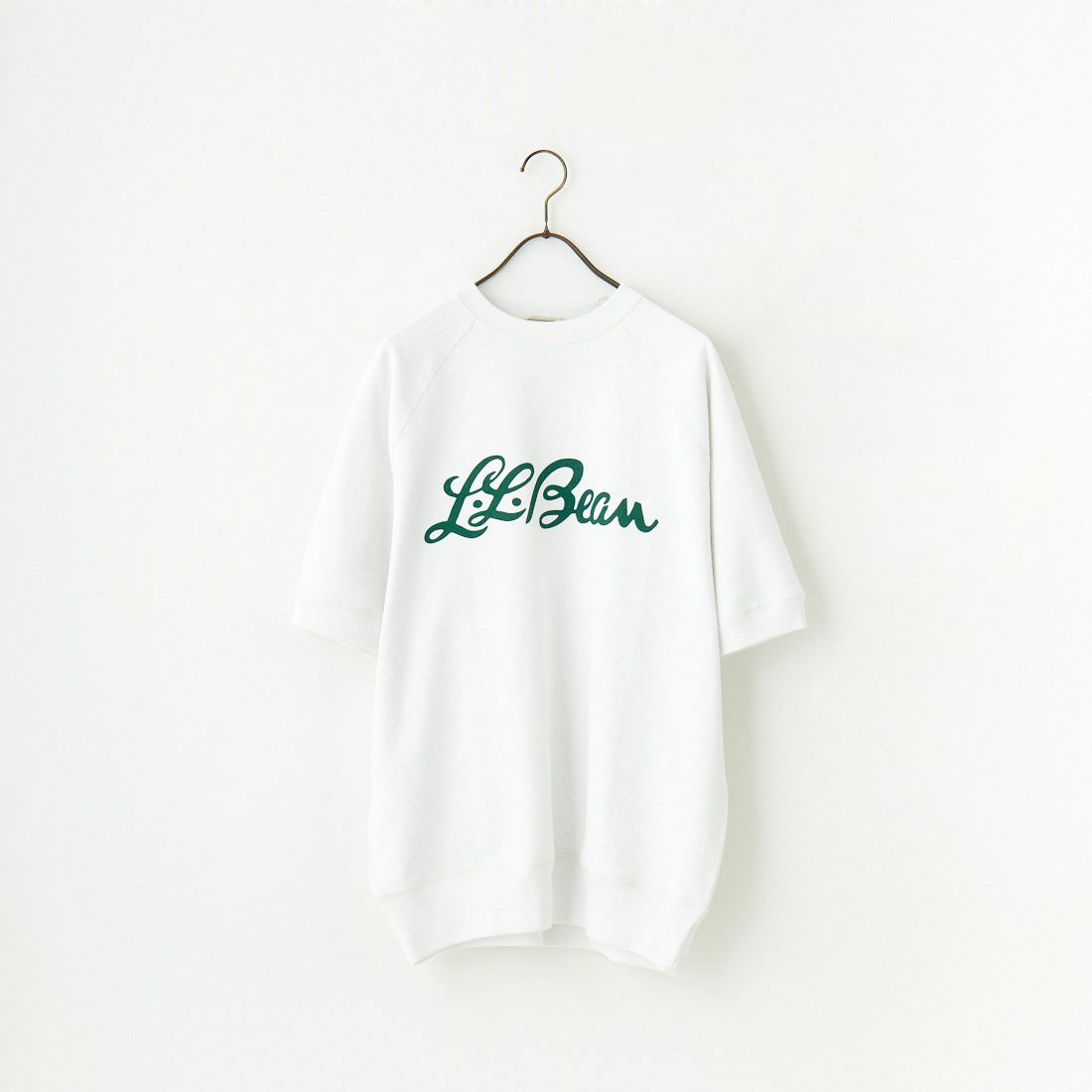 L.L.BEAN [エルエルビーン] PORTAGE ショートスリーブスウェット [5275-0037] 09 WHITE
