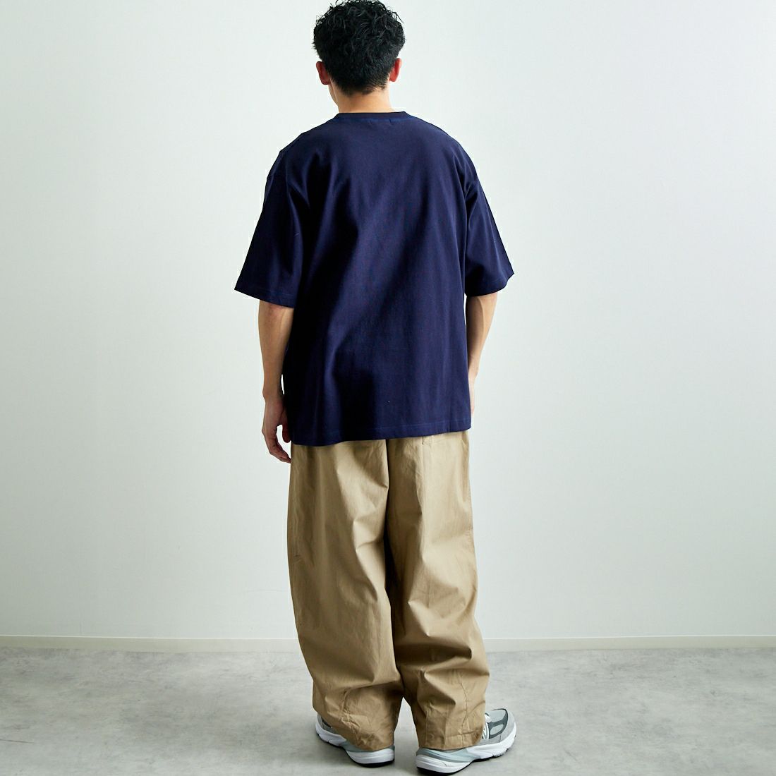 L.L.BEAN [エルエルビーン] Union ショートスリーブTシャツ [5275-0038] 67 NAVY &&モデル身長：168cm 着用サイズ：M&&