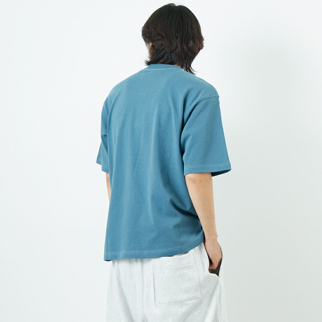 L.L.BEAN [エルエルビーン] Union ショートスリーブTシャツ [5275-0038] 46 OCEAN &&モデル身長：179cm 着用サイズ：M&&