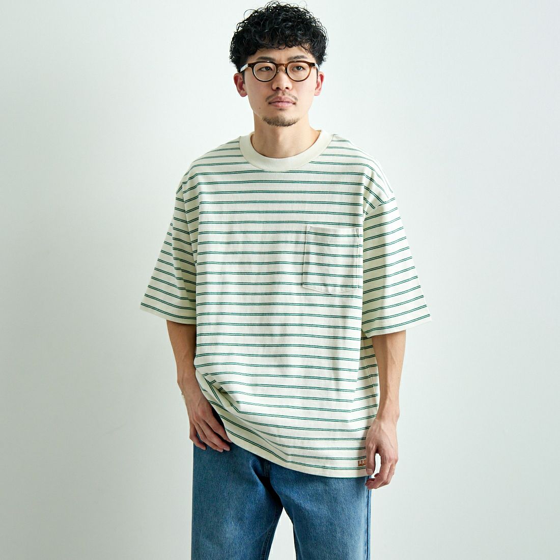 92 O.WH/GR&&モデル身長：168cm 着用サイズ：L&&