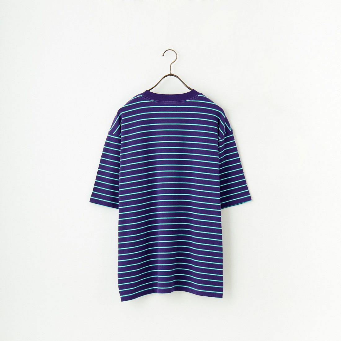 L.L.BEAN [エルエルビーン] Union ショートスリーブボーダーTシャツ [5275-0039] 97 PLUM/TE